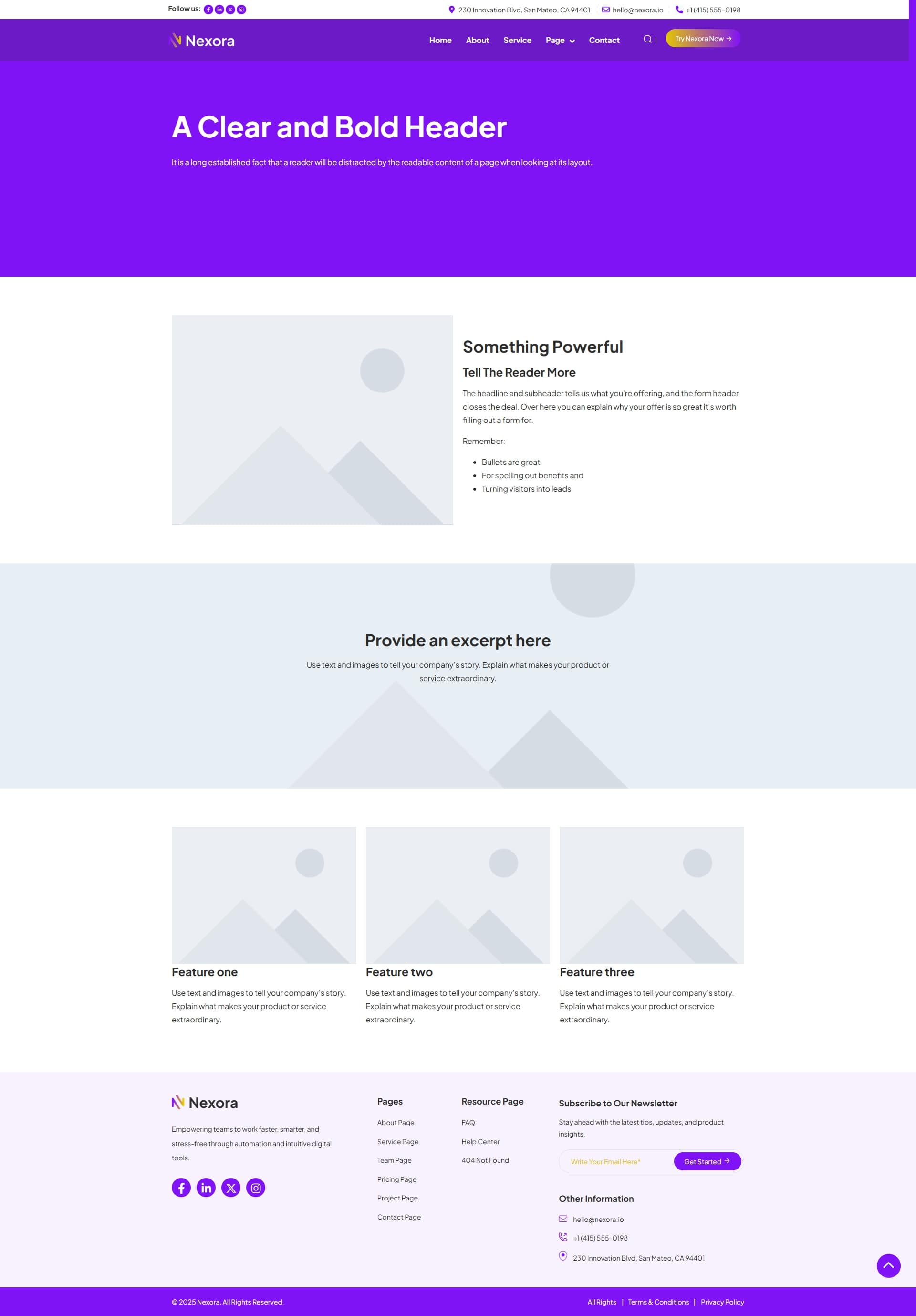 Generic Website Page